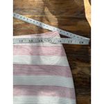 Talbots T5 Jacquard Striped Pencil Skirt Pink White 100% Cotton Classic 10 M Photo 3