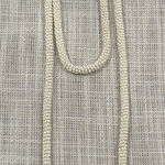 Vintage Long Beaded Necklace White Photo 0