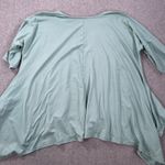 White Birch Handkerchief Hem Tunic Top Women's Medium Green Short Sleeve Photo 7