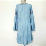 Old Navy  Embroidered Boho Chambray Midi Dress Photo 4
