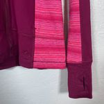 Moving Comfort  Women M Maroon Pink Crimson Foxie Full Zip Coat Jacket Pocket Run Photo 2