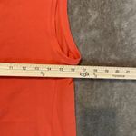 Eileen Fisher  Petite Orange Stretch Crew Neck Tank Top Dress Womens Small PS Photo 3