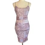 Rue 21  Y2K Bodycon Mini Dress Paisley Purple Size Medium NWT Sexy Geometric Photo 1