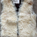 Beautiful Vintage Real Lamb Fur Vest by Belle's! Sz Small EUC MobWife Aesthetic White Photo 0