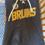 Women’s NHL Boston Bruins Lace Up Hoodie Gray Size M Photo 1