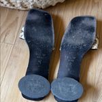 BY FAR Black and Cream Snakeskin Heels Size 8 Photo 4