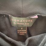 Robbie Bee Signature by black sleeveless cowl neck stretchy tank top size 4 Photo 6