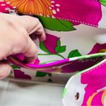 Kate Spade Leather Pink Floral Bucket Bag Tote Photo 8