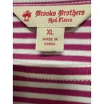 Brooks Brothers  Pink White Striped Long Sleeve Blue Lace Trim Size XL Cotton Photo 4