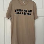 Iced Coffee Shirt Tan Size M Photo 0