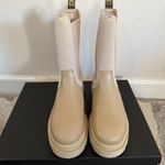 Scotch & Soda NWB Aubri Light Sand Chelsea Boots Leather & Neoprene 42 EU/11 US Photo 5
