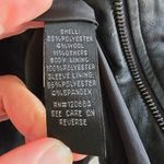 Torrid  Dark Gray and Black Faux Leather/ Wool Motor Jacket Photo 4