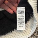 Tahari  Black and White V-Neck Cardigan Photo 5