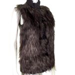 Calvin Klein  Faux Fur Sweater Vest buckle closure size XL Photo 5