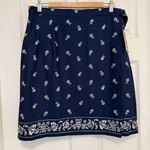 Woolrich NWT Vintage  Block Print Cotton Blend True Wrap Skirt Photo 0