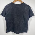 The Rolling Stones Graphic T-Shirt Women Size L Black Cropped Cotton Concert Top Photo 1