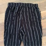 Pretty Little Thing  Black White Striped Elastic Waist Pants Size 8 Photo 7