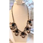 J Crew Statement Necklace With Multicolor Gemstones & Gold Photo 1