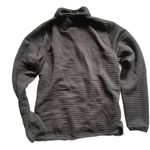 Avalanche  Black Ribbed Quarter Snap Pullover Sweatshirt size Large Photo 2
