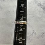 Blue Tiger’s Eye Genuine Stone Sterling Silver Plated Ring Photo 1