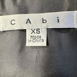 CAbi #517 Wool Blend Grid Moto Plaid Faux Leather Belted Vest~Size XS Photo 12