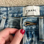 frame denim Frame Le Original Le Brigette Frayed Denim Shorts San Dego Blue Size 26 Photo 4