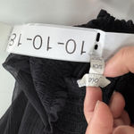 Joie  Blouse Womens Small Black‎ Sheer Puff Long Sleeve Mock Neck Caviar Photo 3