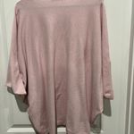 Light Pink oversized Short Sleeve Sweater, Sz S, Made in Italy Photo 1