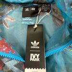 Ivy Park Adidas x Organza Jacket M Floral Print Hooded Long Coat Beyonce Photo 6