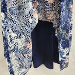 Luxology Floral Mini Blue Summer Women's Dress Size 8 Photo 3