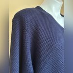 Buttons Maggie Lawrence Sweater Large Knit V-Neck Blue Gold Heart Sz 22/… Photo 4