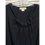 Michael Kors Black Sweater Long Sleeve Scoop/Gathered Neck Size Small Photo 1