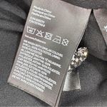 H&M Tweed A Line Skirt Rhinestone Faux Buttons Black 8 Photo 10