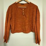 SheIn Crop Burnt Orange Sweater Photo 0