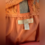 Gianni Bini  peach lace sleeveless dress size M Photo 6