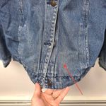 Vintage L.L. Bean‎ Flannel Lined Cropped Jean Jacket Size M Blue Size M Photo 3