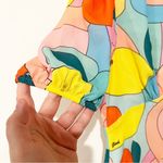 STAUD Mini Milla Dress in Citrus Kaleidoscope Multicolor Puff Sleeve in Size 0 Photo 9