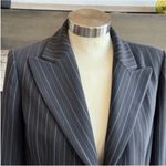 Caslon  Dark Gray Striped Blazer Photo 4