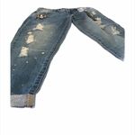Design Lab  paint and jewel covered boyfriend jeans Photo 2