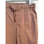 Frye and Co. Womens Mid Rise Jogger Pant Small S Cotton Elastic hem Brown Photo 2