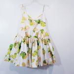 Sau Lee Colette Printed Taffeta Tiered Mini Dress White Size 12 Photo 6