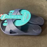 Women’s Totes Navy Blue Cross Slide Lightweight Waterproof Durable Size 9 NEW Photo 4