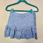 Forever 21 Light Blue White Floral Daisy Mini Skirt Photo 0