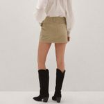 Mango Cargo Mini Skirt Khaki Tan GUC Size XS Photo 4
