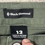 Black Diamond  Pants Womens 12 Olive Green Cotton Outdoor Hiking Pockets Photo 2