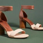 Jeffrey Campbell Anthropologie Neutral Leather Purdy Heels Photo 0