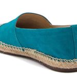 Schutz NEW  Cherie Embellished Cap Toe Espadrille Turquoise Blue Photo 1