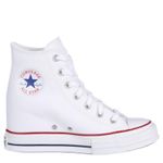 Converse NEW  Chuck Taylor All Star High-Top Wedge Sneaker White Logo 10.5 Photo 0