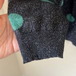 autumn cashmere Green And Black Dotted Shimmer Sweater Photo 4