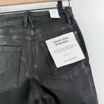 Good American  Jeans SZ 4/27 Good Legs 27.5” Straight Coated High Rise Black NWT Photo 9
